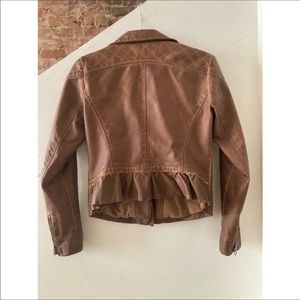 Anthropology vegan leather jacket